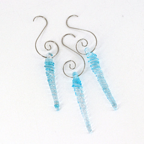 Glass Icicle Ornament Glacier - Arts and Heritage St. Albert