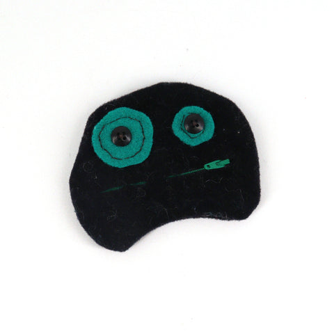 Zippered Upcycled Fabric Mouth Wallet Joey - Arts and Heritage St. Albert