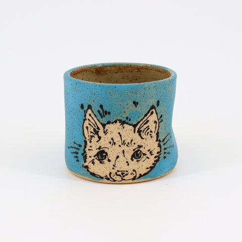 Colourful Illustrated Creature Cups Kitten & Pussy Willow - Arts and Heritage St. Albert