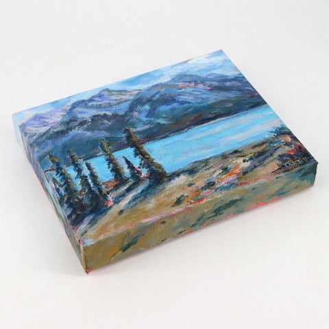 'Late Afternoon on Abraham Lake'  Acrylic Painting by Julie Daly