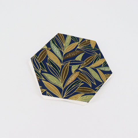 'Leaves on Navy' Radial Sketchbook