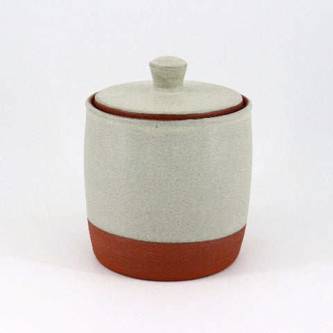 Handmade Ceramic Light Blue Lidded Jar - Arts and Heritage St. Albert