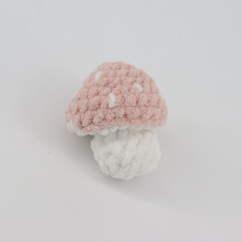 Crocheted Mushroom Light Pink - Arts and Heritage St. Albert