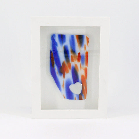 Love Alberta Framed Fused Glass Provincial Ornament - Arts and Heritage St. Albert