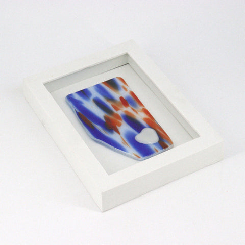 Love Alberta Framed Fused Glass Provincial Ornament - Arts and Heritage St. Albert
