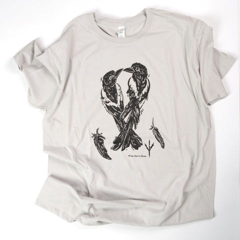 'Ravens' Hand Silkscreened Magical Creature T-Shirt - Arts and Heritage St. Albert