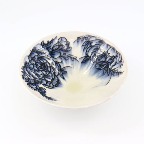 Medium Flowing Floral Bowl - Arts and Heritage St. Albert