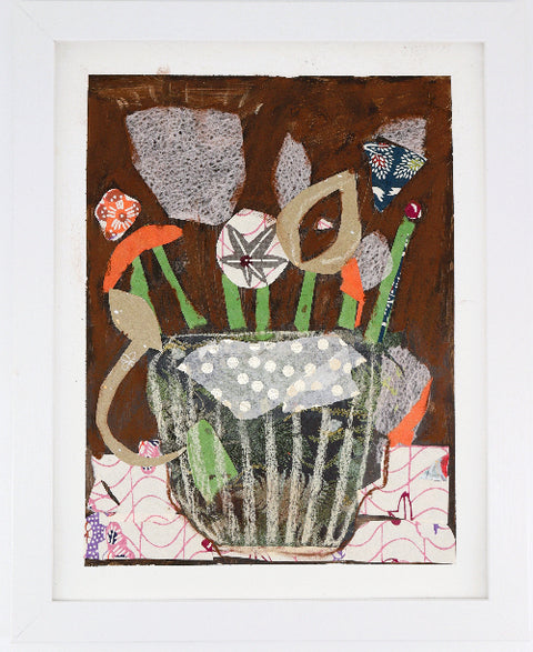 'Mod Collage' Original Mixed Media Painting by Meghana Gauthier