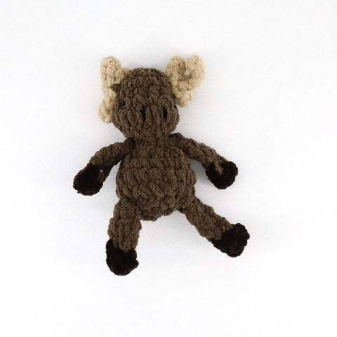 Crocheted Little Animal 'Snugglers' Moose - Arts and Heritage St. Albert
