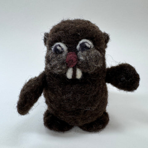 Needle Felted Beaver - Arts and Heritage St. Albert