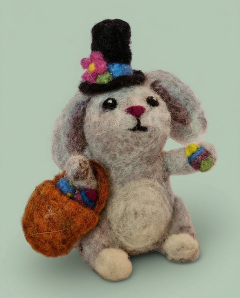 Needle Felted Rabbit - Arts and Heritage St. Albert