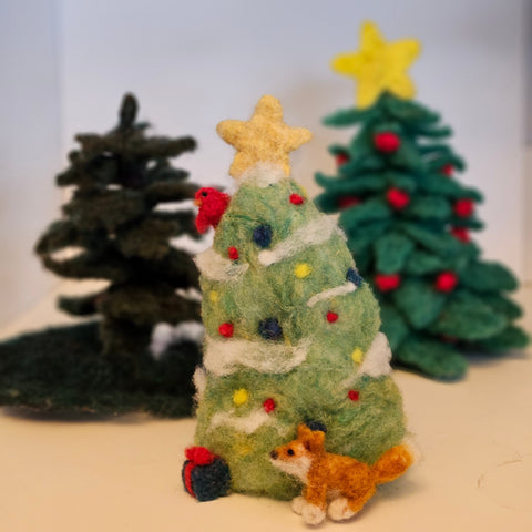 Needle Felted Trees - Arts and Heritage St. Albert