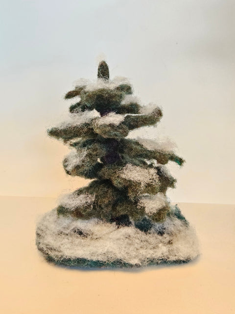 Needle Felted Trees - Arts and Heritage St. Albert