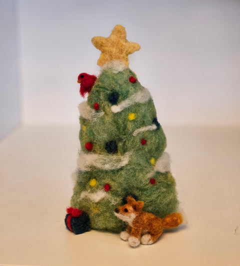 Needle Felted Trees - Arts and Heritage St. Albert