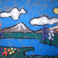 Needle Felted Alberta Landscape (In-School) - Arts and Heritage St. Albert