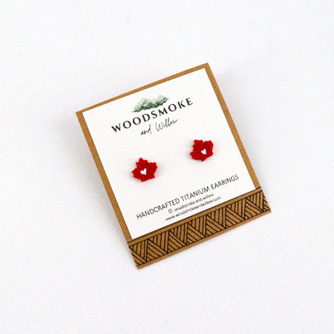Oh Canada Stud Earrings Style 2 - Arts and Heritage St. Albert