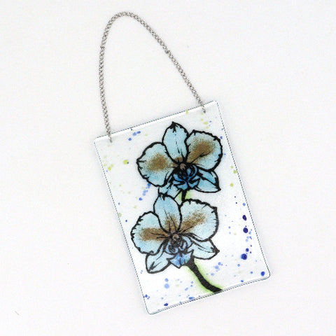 Fused Glass Suncatchers Orchid - Arts and Heritage St. Albert
