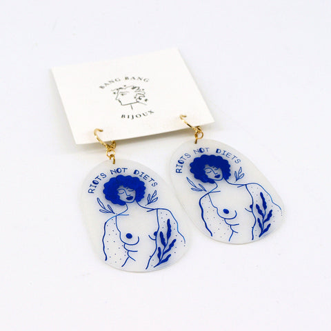 Painted Ladies Hand Painted Earrings Style 2 - Arts and Heritage St. Albert
