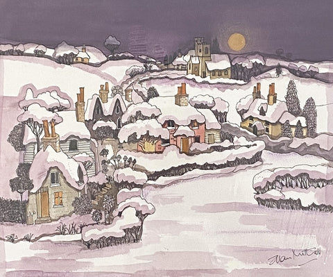 "Winter in England" Original Painting