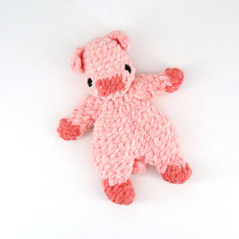 Crocheted Piglet 'Snuggler' - Arts and Heritage St. Albert