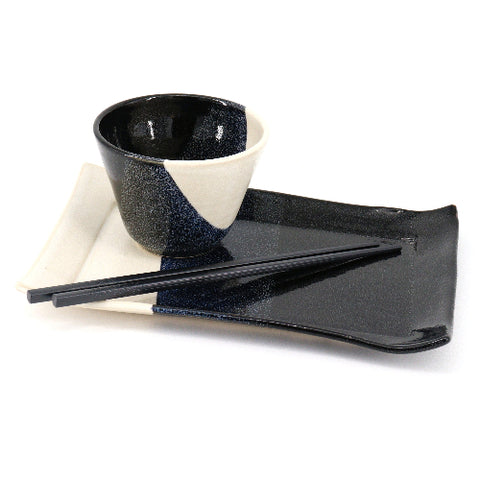 Handmade Rice Bowl, Plate and Chopstick Set - Arts and Heritage St. Albert