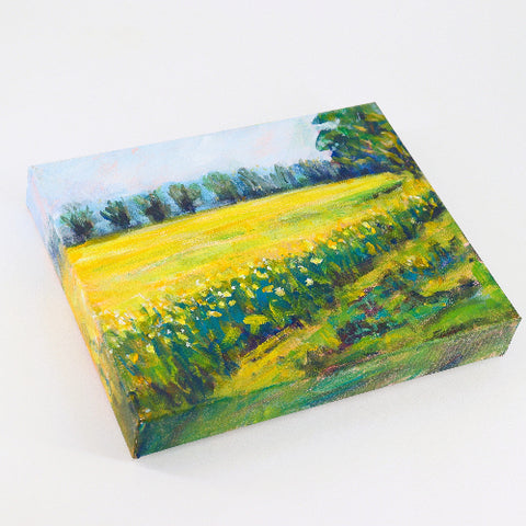 'Prairie Blaze' Acrylic Painting by Julie Daly - Arts and Heritage St. Albert