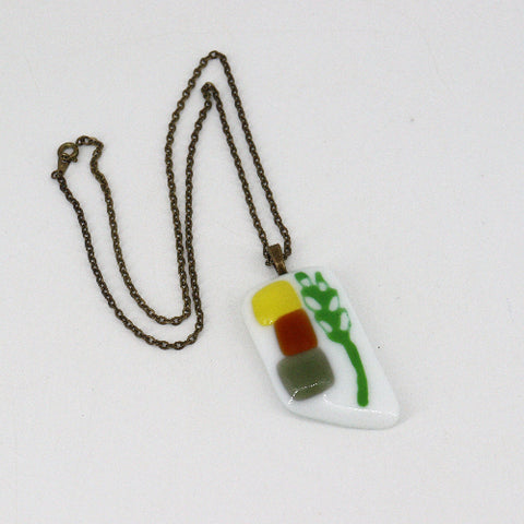 Prairie Fused Glass Necklace - Arts and Heritage St. Albert