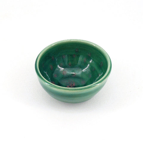 Prep Bowl Green with Dots - Arts and Heritage St. Albert