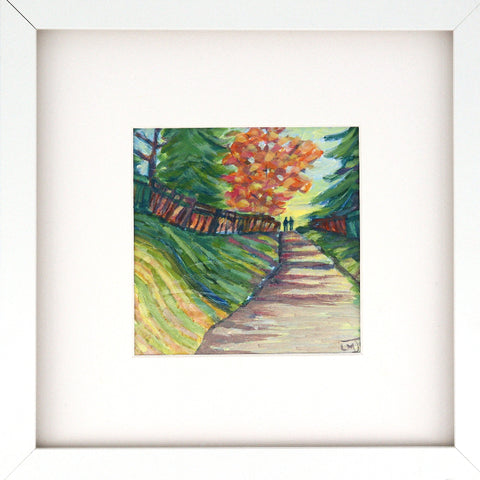 'Ravine Walk' Original Painting by Luise Mendler-Johnson - Arts and Heritage St. Albert