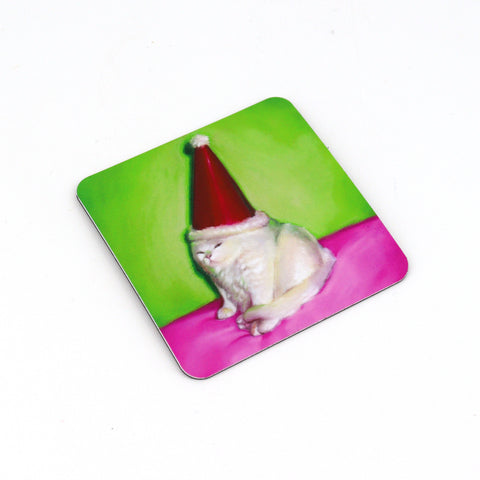 Expressive Animal Portrait Magnets by Robin Good Santa Cat Magnet - Arts and Heritage St. Albert