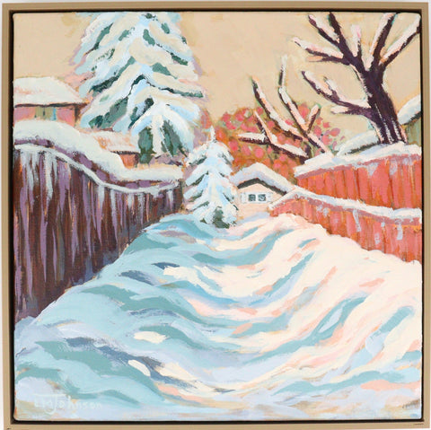 'Snow Day Original Painting by Luise Mendler-Johnson - Arts and Heritage St. Albert
