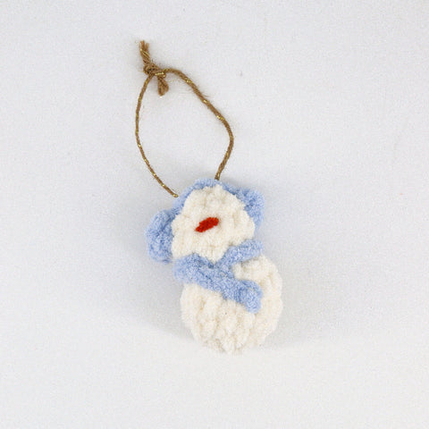 Crocheted Snowmen Ornaments Style 1 - Arts and Heritage St. Albert