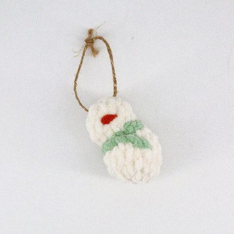 Crocheted Snowmen Ornaments Style 2 - Arts and Heritage St. Albert