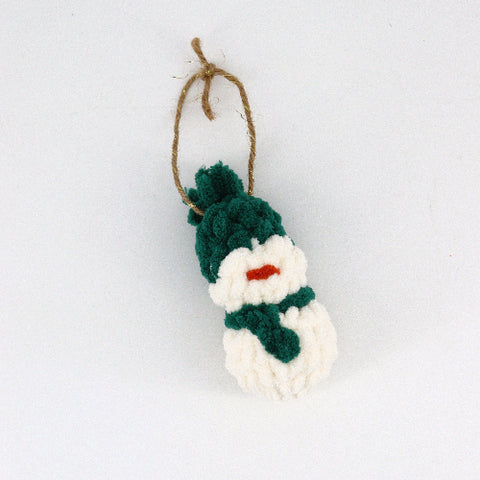 Crocheted Snowmen Ornaments Style 3 - Arts and Heritage St. Albert