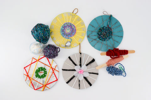 Exploring Art (In-Person) High Energy 31 (May 7–30) St. Albert High Schools: Students make a unique fibre art weaving using yarn and recycled CD's. - Arts and Heritage St. Albert