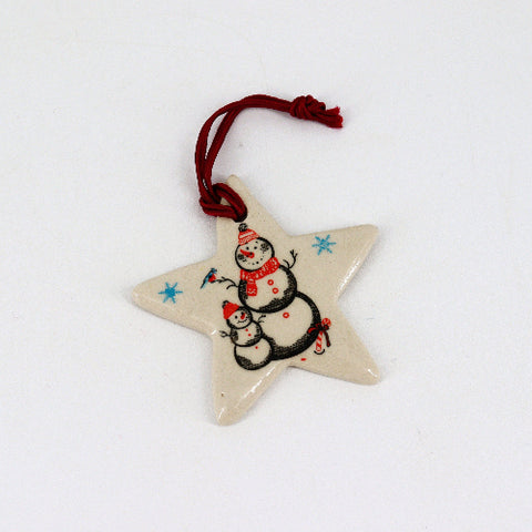 Small Handmade Ceramic Holiday Ornaments