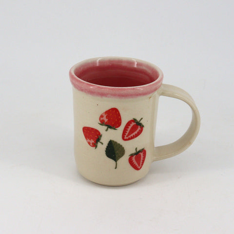 Small Strawberry Mug Style 2 - Arts and Heritage St. Albert
