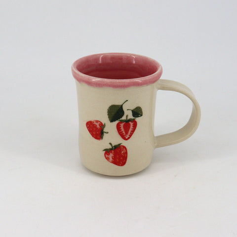 Small Strawberry Mug Style 3 - Arts and Heritage St. Albert