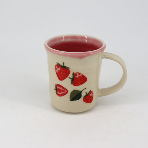 Small Strawberry Mug Style 5 - Arts and Heritage St. Albert