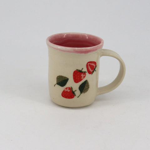 Small Strawberry Mug Style 4 - Arts and Heritage St. Albert