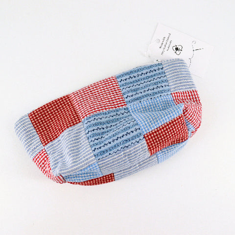 Handsewn Large Flat Bottom Patchwork Zippered Pouch Style 2 - Arts and Heritage St. Albert