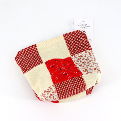 Handsewn Medium Flat Bottom Zippered Pouch Style 3 - Arts and Heritage St. Albert