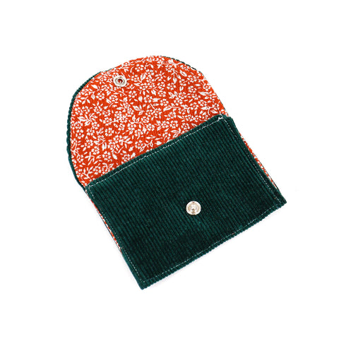 Handsewn Corduroy Snap Pouch - Arts and Heritage St. Albert