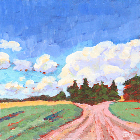 'Summer Drive' Original Painting by Luise Mendler-Johnson - Arts and Heritage St. Albert