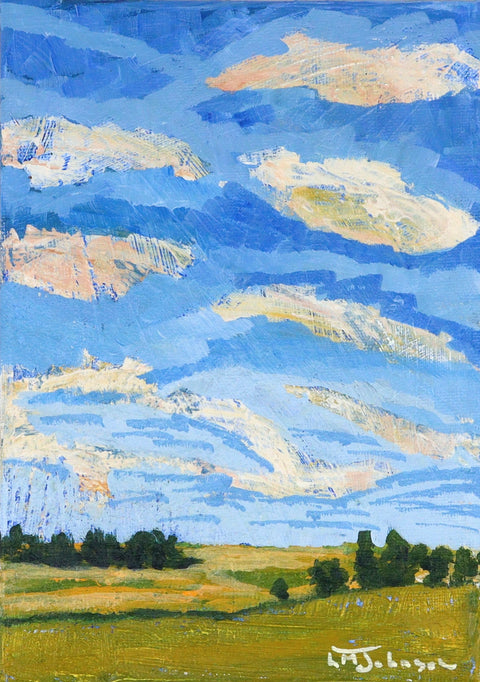 'Summer Sky' Original Painting by Luise Mendler-Johnson - Arts and Heritage St. Albert