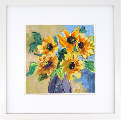 'Sunflower Sketch' Original Painting by Luise Mendler-Johnson
