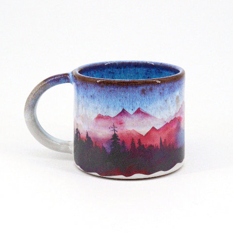 'Sunset Ombre' Mountain Mugs Style 1 - Arts and Heritage St. Albert