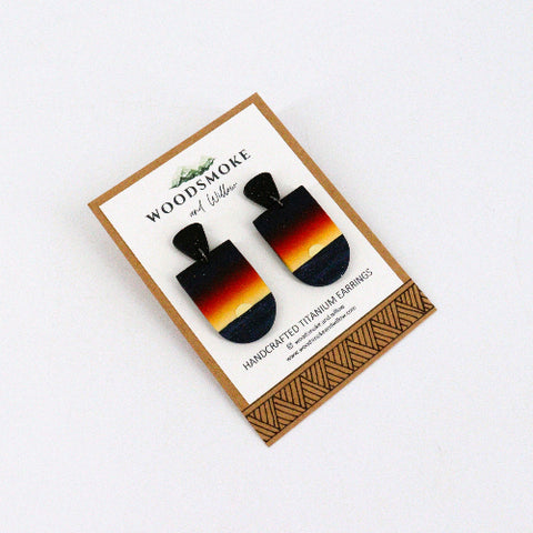 Sunset Over the Ocean Dangle Earrings - Arts and Heritage St. Albert