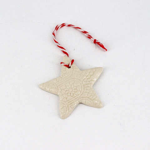 Small Handmade Ceramic Holiday Ornaments