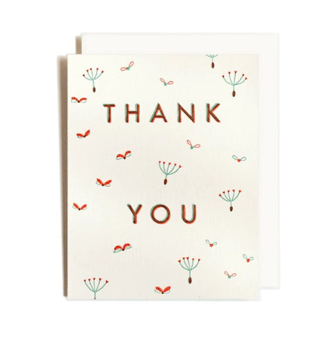 Letterpress Printed Thank You Cards